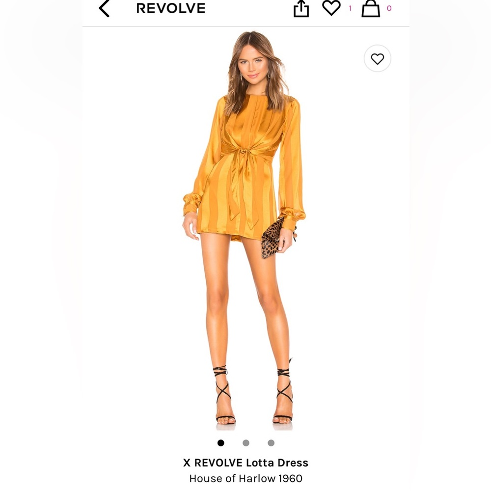 House Of Harlow Holiday Season Gold Dress!